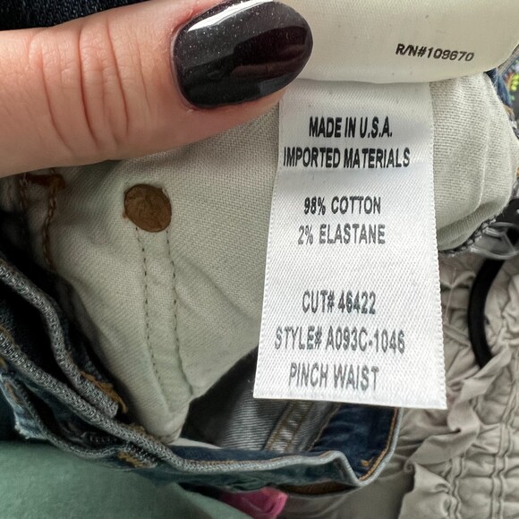 Agolde Nico High Rise Slim Fit Jean Denim Sz 24 - Picture 5 of 6